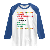 7 Principles Of Kwanzaa Raglan Shirt African American Holiday Gift - Wonder Print Shop