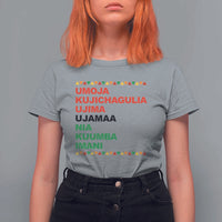 7 Principles Of Kwanzaa T Shirt For Women African American Holiday Gift - Wonder Print Shop