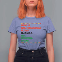 7 Principles Of Kwanzaa T Shirt For Women African American Holiday Gift - Wonder Print Shop