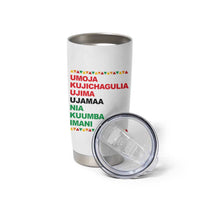 7 Principles Of Kwanzaa Tumbler Cup African American Holiday Gift - Wonder Print Shop