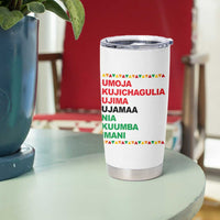 7 Principles Of Kwanzaa Tumbler Cup African American Holiday Gift - Wonder Print Shop