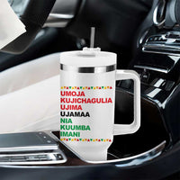7 Principles Of Kwanzaa Tumbler With Handle African American Holiday Gift - Wonder Print Shop