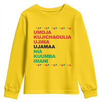 7 Principles Of Kwanzaa Youth Sweatshirt African American Holiday Gift - Wonder Print Shop