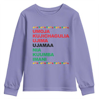7 Principles Of Kwanzaa Youth Sweatshirt African American Holiday Gift - Wonder Print Shop