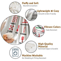 Nguzo Saba Seven Principles Of Kwanzaa Celebration Gift Throw Blanket - Wonder Print Shop