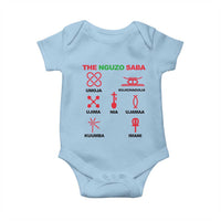 Nguzo Saba Seven Principles Of Kwanzaa Celebration Gift Baby Onesie - Wonder Print Shop