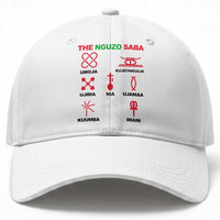 Nguzo Saba Seven Principles Of Kwanzaa Celebration Gift Baseball Cap