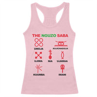 Nguzo Saba Seven Principles Of Kwanzaa Celebration Gift Racerback Tank Top - Wonder Print Shop