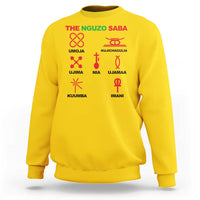 Nguzo Saba Seven Principles Of Kwanzaa Celebration Gift Sweatshirt - Wonder Print Shop