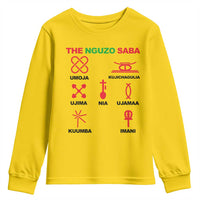 Nguzo Saba Seven Principles Of Kwanzaa Celebration Gift Youth Sweatshirt - Wonder Print Shop