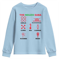 Nguzo Saba Seven Principles Of Kwanzaa Celebration Gift Youth Sweatshirt - Wonder Print Shop