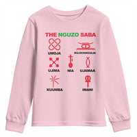 Nguzo Saba Seven Principles Of Kwanzaa Celebration Gift Youth Sweatshirt - Wonder Print Shop