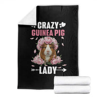 Funny Crazy Guinea Pig Lady Throw Blanket Cavy Mom Gift - Wonder Print Shop