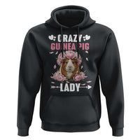 Funny Crazy Guinea Pig Lady Hoodie Cavy Mom Gift - Wonder Print Shop