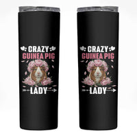 Funny Crazy Guinea Pig Lady Skinny Tumbler Cavy Mom Gift - Wonder Print Shop