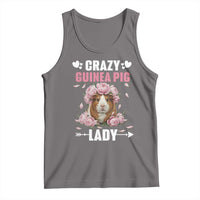 Funny Crazy Guinea Pig Lady Tank Top Cavy Mom Gift - Wonder Print Shop
