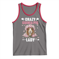 Funny Crazy Guinea Pig Lady Tank Top Cavy Mom Gift - Wonder Print Shop
