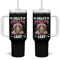 Funny Crazy Guinea Pig Lady Tumbler With Handle Cavy Mom Gift - Wonder Print Shop