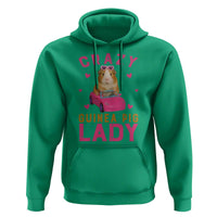 Crazy Guinea Pig Lady Hoodie Funny Pet Lover Gift - Wonder Print Shop