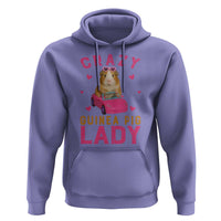Crazy Guinea Pig Lady Hoodie Funny Pet Lover Gift - Wonder Print Shop