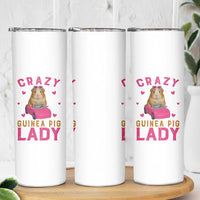 Crazy Guinea Pig Lady Skinny Tumbler Funny Pet Lover Gift - Wonder Print Shop
