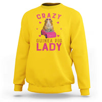 Crazy Guinea Pig Lady Sweatshirt Funny Pet Lover Gift - Wonder Print Shop