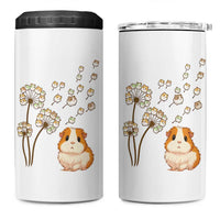 Flower Guinea Pig Dandelion 4 in 1 Can Cooler Tumbler Funny Cavy Lover Gift - Wonder Print Shop
