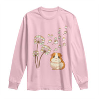 Flower Guinea Pig Dandelion Long Sleeve Shirt Funny Cavy Lover Gift - Wonder Print Shop