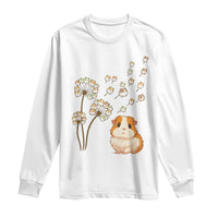 Flower Guinea Pig Dandelion Long Sleeve Shirt Funny Cavy Lover Gift - Wonder Print Shop