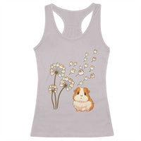 Flower Guinea Pig Dandelion Racerback Tank Top Funny Cavy Lover Gift - Wonder Print Shop