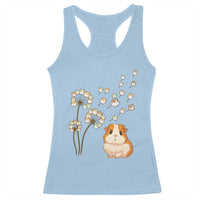 Flower Guinea Pig Dandelion Racerback Tank Top Funny Cavy Lover Gift - Wonder Print Shop