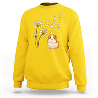 Flower Guinea Pig Dandelion Sweatshirt Funny Cavy Lover Gift - Wonder Print Shop