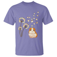Flower Guinea Pig Dandelion T Shirt Funny Cavy Lover Gift - Wonder Print Shop