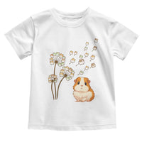 Flower Guinea Pig Dandelion Toddler T Shirt Funny Cavy Lover Gift - Wonder Print Shop