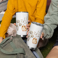 Flower Guinea Pig Dandelion Tumbler Cup Funny Cavy Lover Gift - Wonder Print Shop