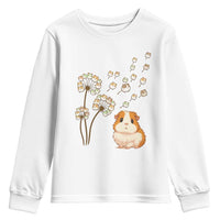 Flower Guinea Pig Dandelion Youth Sweatshirt Funny Cavy Lover Gift - Wonder Print Shop