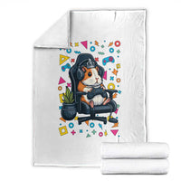 Funny Guinea Pigs And Gaming Lover Gift For Kid Throw Blanket - Wonder Print Shop