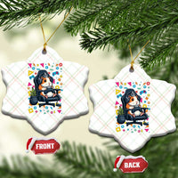 Funny Guinea Pigs And Gaming Lover Gift For Kid Ceramic Ornament - Wonder Print Shop