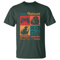 Funny Easily Distracted By Guinea Pigs And Gaming T Shirt Game Lover Gift - Wonder Print Shop