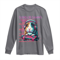 Funny Guinea Pig Video Game Player Gift Long Sleeve Shirt Guinea Be Gaming - Wonder Print Shop