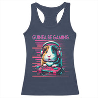 Funny Guinea Pig Video Game Player Gift Racerback Tank Top Guinea Be Gaming - Wonder Print Shop