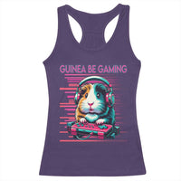 Funny Guinea Pig Video Game Player Gift Racerback Tank Top Guinea Be Gaming - Wonder Print Shop