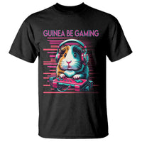 Funny Guinea Pig Video Game Player Gift T Shirt Guinea Be Gaming - Wonder Print Shop