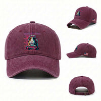 Funny Guinea Pig Video Game Player Gift Washed Cotton Baseball Cap Guinea Be Gaming