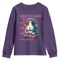 Funny Guinea Pig Video Game Player Gift Youth Sweatshirt Guinea Be Gaming - Wonder Print Shop
