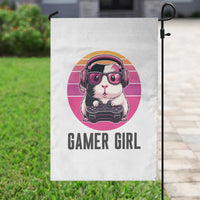 Funny Guinea Pig Video Game Rodent Lover Garden Flag Gamers Girl Sunset Retro Gift - Wonder Print Shop