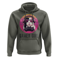 Funny Guinea Pig Video Game Rodent Lover Hoodie Gamers Girl Sunset Retro Gift - Wonder Print Shop