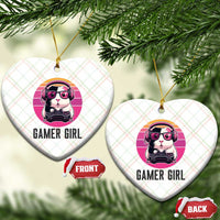Funny Guinea Pig Video Game Rodent Lover Ceramic Ornament Gamers Girl Sunset Retro Gift - Wonder Print Shop