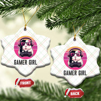 Funny Guinea Pig Video Game Rodent Lover Ceramic Ornament Gamers Girl Sunset Retro Gift - Wonder Print Shop