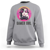 Funny Guinea Pig Video Game Rodent Lover Sweatshirt Gamers Girl Sunset Retro Gift - Wonder Print Shop